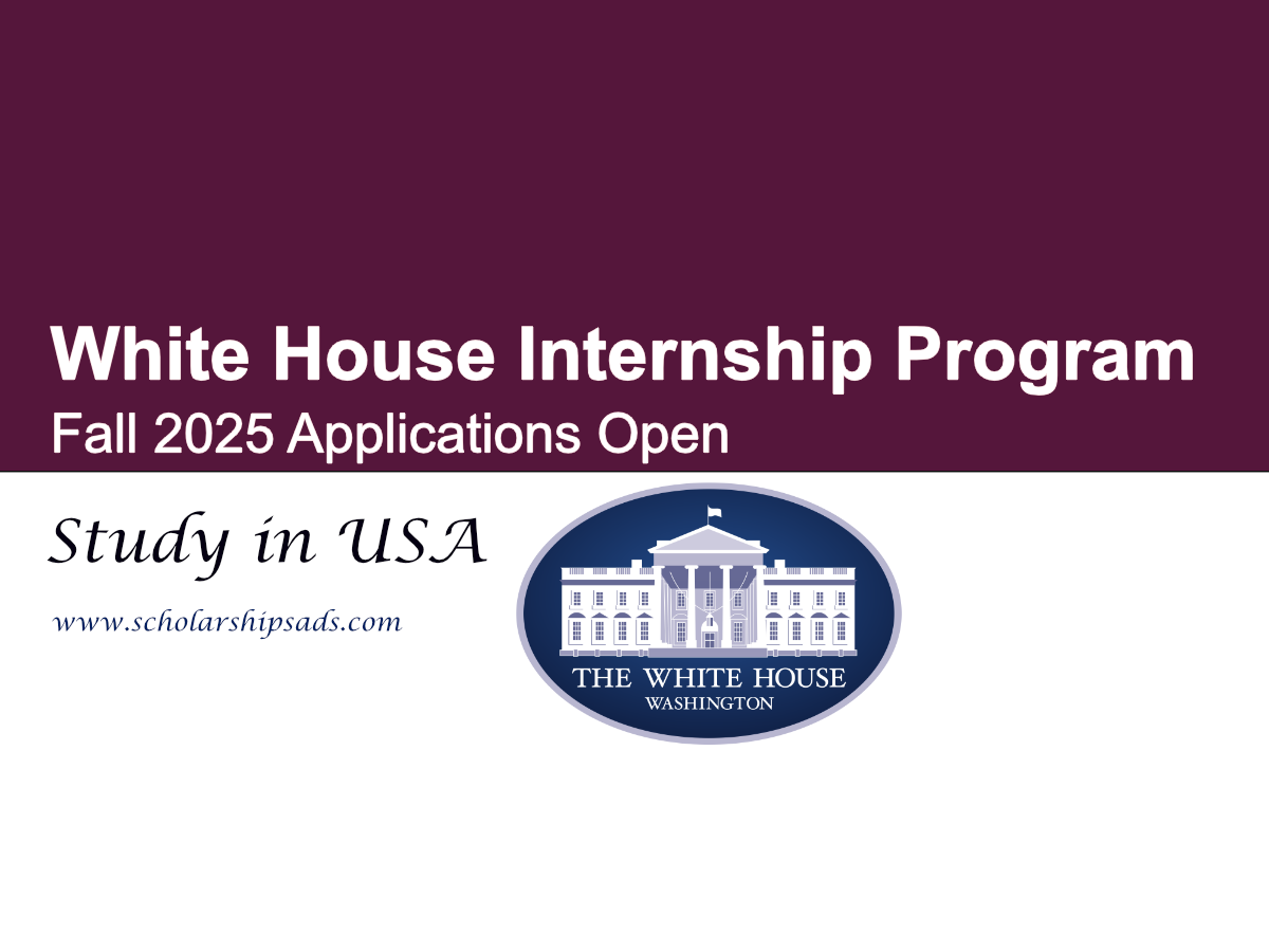 Applications Open: White House USA Internship Program – Fall 2025